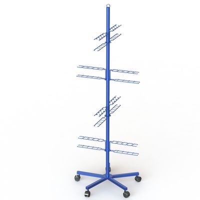 Knock Down Construction Metal Floor Rack With Hook Hanging Pans