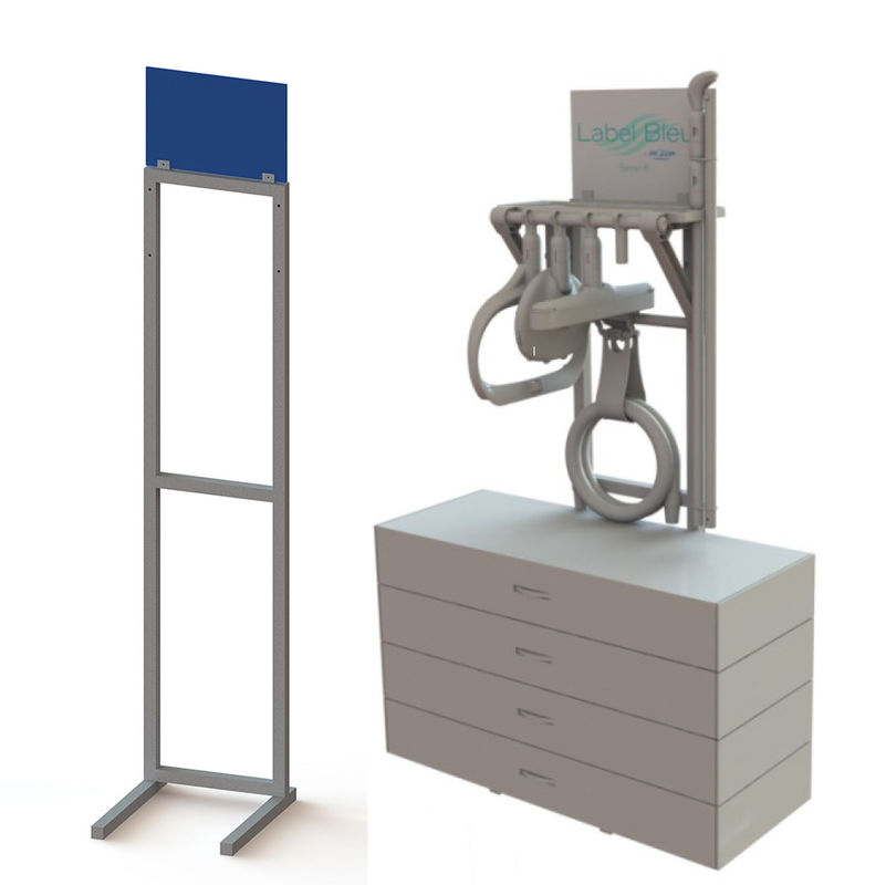 Floor Standing Welded Metal Frame Branded Display Stands