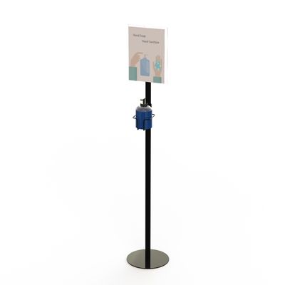 Het Desinfecterende middelautomaat 120cm van de zeephand de Tribune van de Metaalvloer met Tekenhouder