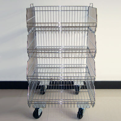 Stapelbaar Chrome-de Vertoningsrek van de Draadmand met KD-Structuur